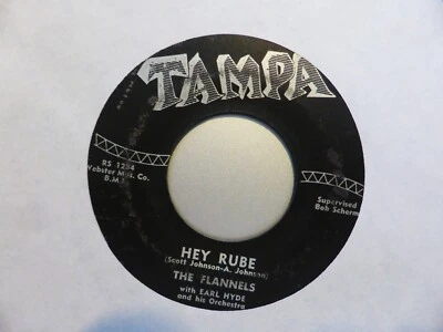 £4.99 • Buy The Flannels Hey Rube / So Shy 1956 Tampa 45-tp 121 Very Good Plus