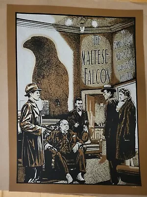 The Maltese Falcon Humphrey Bogart Movie Art Print Poster Mondo New Flesh Rare • $65