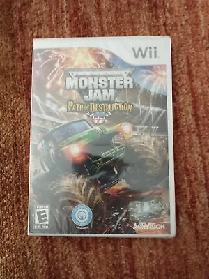 Monster Jam Path Of Destruction Nintendo Wii Game Brand New Factory Sealed • $11.99