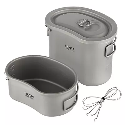 Lixada Outdoor Camping  Canteen Set 380ml 750ml  Pot Home • $75.14