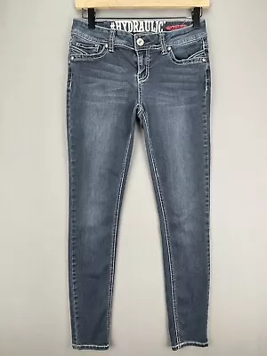 $17.84 • Buy Hydraulic Lola Curvy Womens 7/8 Stretch Dark Wash Low Rise Skinny Jeans
