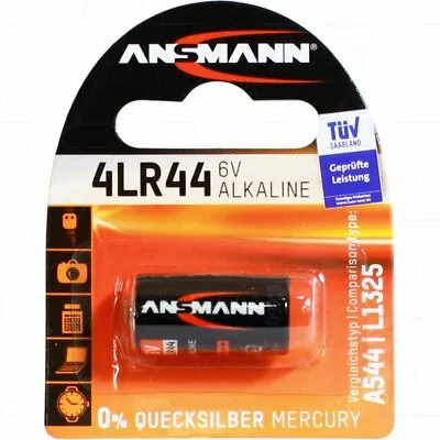 Ansmann 4LR44 6V Alkaline Battery Replaces A28 L1325 L1325F V34PX V4034PX • $15.99