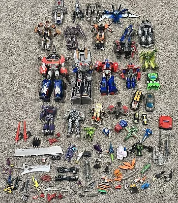 HUGE Lot Of 91 Tomy Hasbro Transformers Robots PARTS REPAIR Weapon Action Figure • $119.99