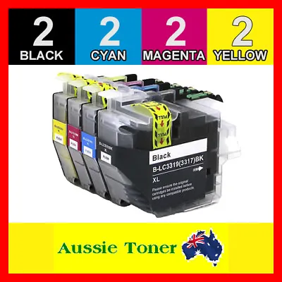 8x Ink Cartridges LC-3319XL For Brother MFC-J6930DW MFC-J5730DW MFC-J6530DW • $41.30