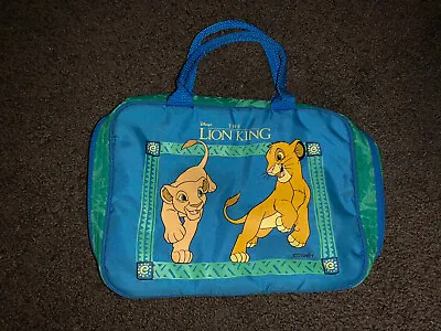 Vtg 90s DISNEY THE LION KING Simba Nala Soft Insulated Aladdin LUNCH BOX RARE • $14.99