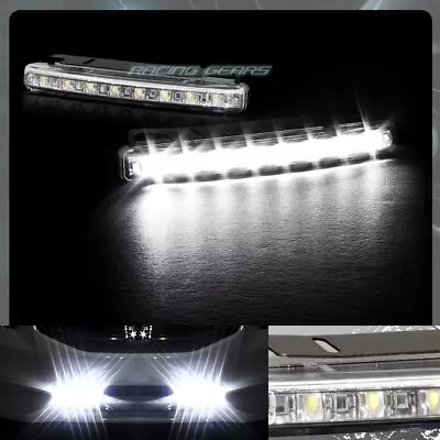 Chrome Clear High Power White 16 Led Drl Daytime Running Fog Driving Lights Lamp • $6.95