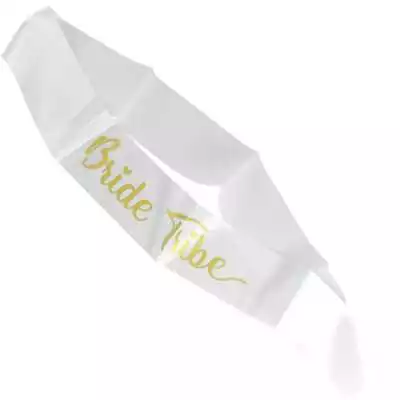 Bride Tribe White Sash Bachelorette Hens Night Bridal Shower Party Supplies • $2.99