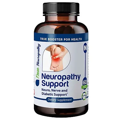 TrueMed Neuropathy Support Nerve Foot Pain Vitamin D3 Supplement 60 Capsules • $15.75