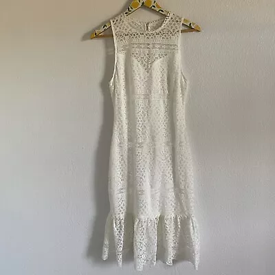 NWT Miami Francesca's White Lace Dress Size Medium • $20.24