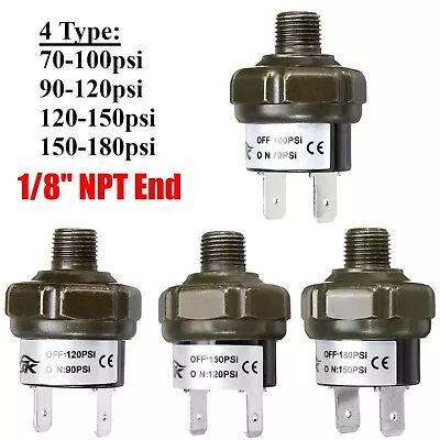 NPT 1/8  Air Valve Compressor End Tank Pressure Control Switch Off 70-180psi 12V • $18.50