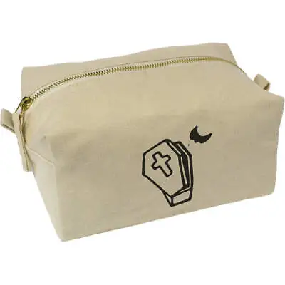 'Bat Coffin' Canvas Wash Bag / Makeup Case (CS00012216) • £9.99