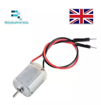 Arduino Motor 5V  1.5-6VDC Miniature 12000 RPM Hobby Projects Small Electric • £4.79