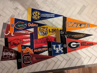 MINI SEC Football Pennants - 13 Min South Eastern Conference  Pennants • $0.99