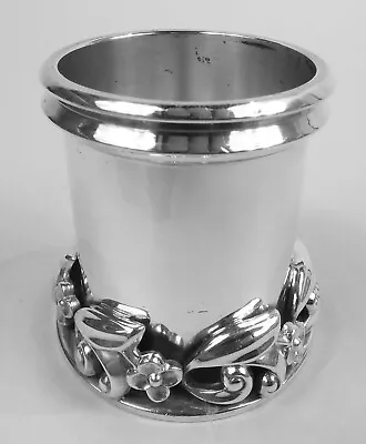 La Paglia Toothpick Holder 160 Midcentury Modern American Sterling Silver • $245