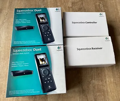 Logitech Squeezebox Duet Network Music System X3 Controllers & 3 Receivers Boxed • £229.99