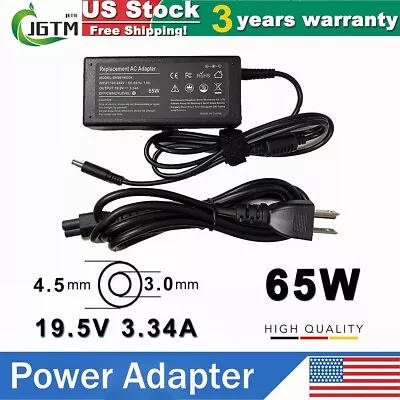 $10.99 • Buy 65W Adapter Charger For DELL Inspiron 15-5567 5565 P66F AC Power 19.5V 4.5*3.0mm
