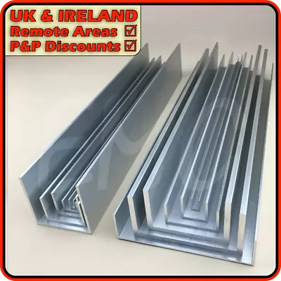 Aluminium Channel C U Section  DEFECT 25% Off With Code  4x1 100x25 Mm • £17.95