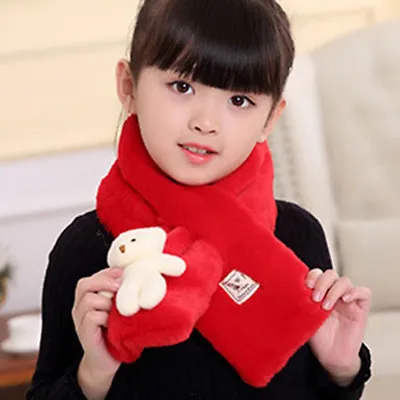 Animal Autumn Winter Warm Scarf Faux Fur Neck Warmer Scarf For Kids Gift IT • £5.36