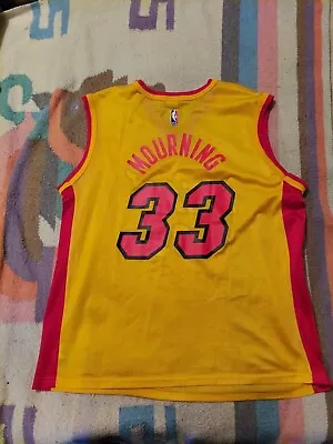 Vintage RARE Alonzo Mourning  Champion Miami Heat Gold Jersey Size 44 Large • $84.95