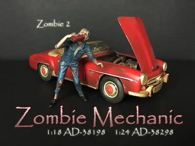 American Diorama Figure 1:18 Scale (10 Cm) Zombie Mechanic II - AD-38198 • $8.99