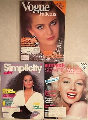 1983 Holiday VOGUE/BUTTERICK/SIMPLICITY Home Fashion Sewing Patterns Catalogs • $15