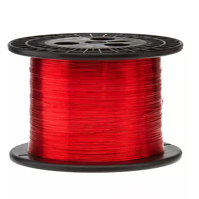 26 AWG Gauge Enameled Copper Magnet Wire 5.0 Lbs 6400' Length 0.0168  155C Red • $78.53