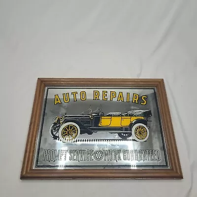 VTG Auto Repairs Prompt Service Work Guaranteed Glass Mirror Sign George Nathan  • $29.59