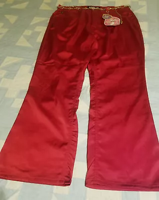 Zana Di Jeans  Red Jeans Size 18 Womens Stretch Gold-Tone Chain Belt NWT  • $19.98