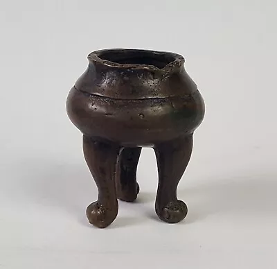 Antique 18th/19thc Vietnamese Miniature Bronze Censer Nine Nguyen Dynastic Urns • $466.26