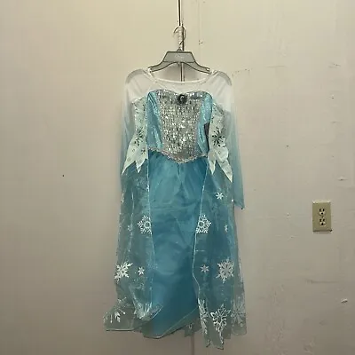 Disney Store Frozen Elsa Costume Dress Size 7/8 NWT Dress Up Or Halloween • $39.98