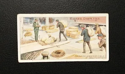 Ogdens Cigarette Card Royal Mail #31 Shipping American Mail At Southampton. • £2.50
