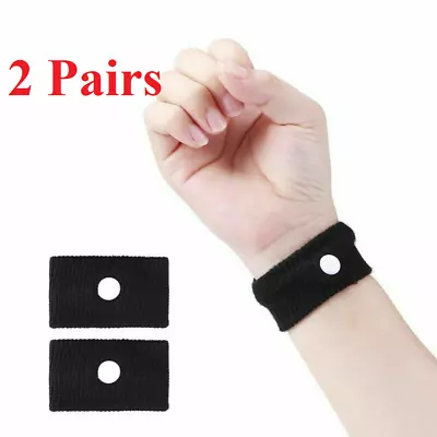 2 Pairs Anti Nausea Morning Sickness Motion Travel Sick Wrist Bands Car Van Sea  • $6.99