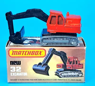 Matchbox Superfast 1-75 - No.32 - Excavator - Made In England 1980 • £19.99