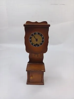 Vintage Miniature Grandfather Clock Made In Germany For Parts Repair • $20.45