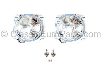 VW Golf MK 2 Euro Headlights Jetta Rabbit H4 Conversion MK2 Original Hella • $389.99