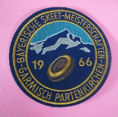 Bayerische Skeet-Meisterschaft Bavaria Bavarian Skeet Championship 1966 Patch • $4.50