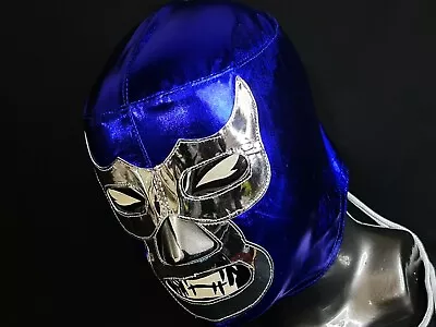 Blue Wrestling Mask Luchador Costume Wrestler Lucha Libre Mexican Maske  • $26