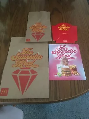 2021 Mcdonald's Saweetie Flyer Meal Bags & Fry Box... New • $8