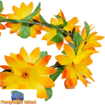 £2.09 • Buy Wicked 60's 1960s Orange Flower Power Headband Adults Fancy Dress