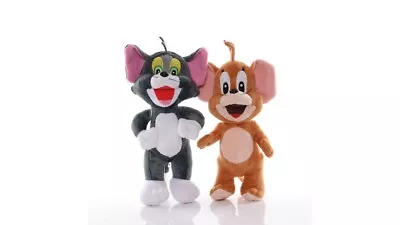 Tom And Jerry  Dolls Soft Plush Cartoon Toy Plush SET Tom And Mouse 25cm • $34.50