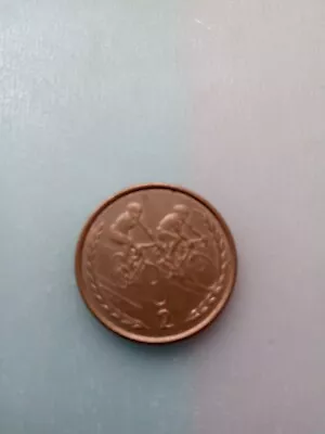  Isle Of Man Cycling 2p Coin - Circulated • £0.99