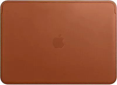 Macbook 12  Original Apple Leather Sleeve Case Bag Saddle Brown Midnight Blue • £24.50