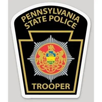 4 Inch Non-Reflective Pennsylvania State Police Trooper Logo Sticker Decal • $5.99