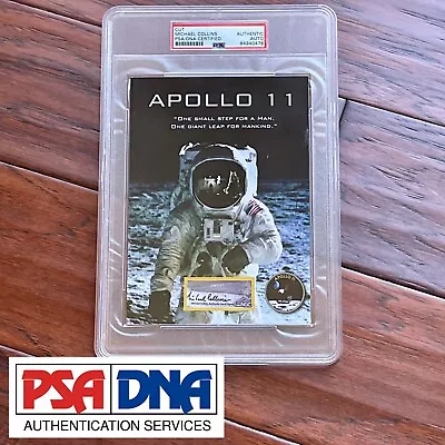 MICHAEL COLLINS * PSA * Signed CUSTOM CARD Unused NGC Label AUTOGRAPH Apollo 11 • $325