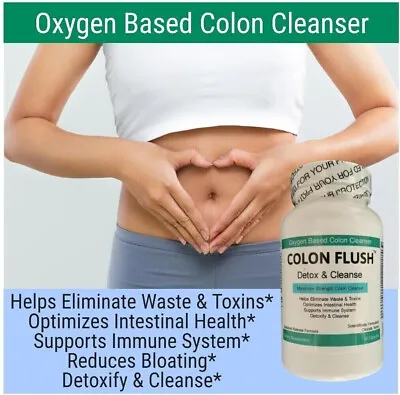 £34.95 • Buy 2 Colon Flush Cleanser Detox Digestive System Oxy Cleanse Bloating Liver Support