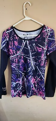 Moon Shine Camo Womens Muddy Girl Long Sleeve Shirt Size Small • $11