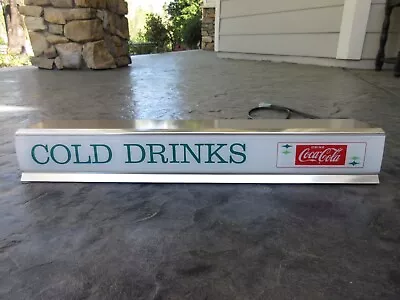 Vintage 1960-70’s Coca-Cola Lighted Cooler Or Coke Fountain Sign WORKS GREAT! • $265