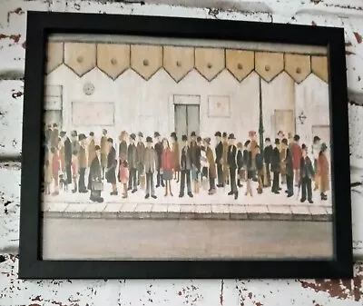 £12 • Buy Ls Lowry  The Railway Platform 1953.Block  Framed Print.