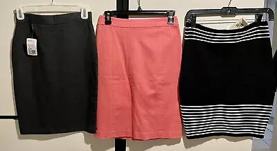 Lot Of 3 Womens Short Bodycon Mini Skirt H&M ;Max Studio; Forever 21 Size S/6 • $6.99