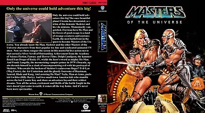 MASTERS OF THE UNIVERSE 1987 Blu-ray Cover W/ Empty Case (No Discs) • $15